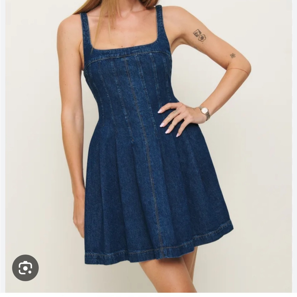 Reformation Blue Denim Mini Dress